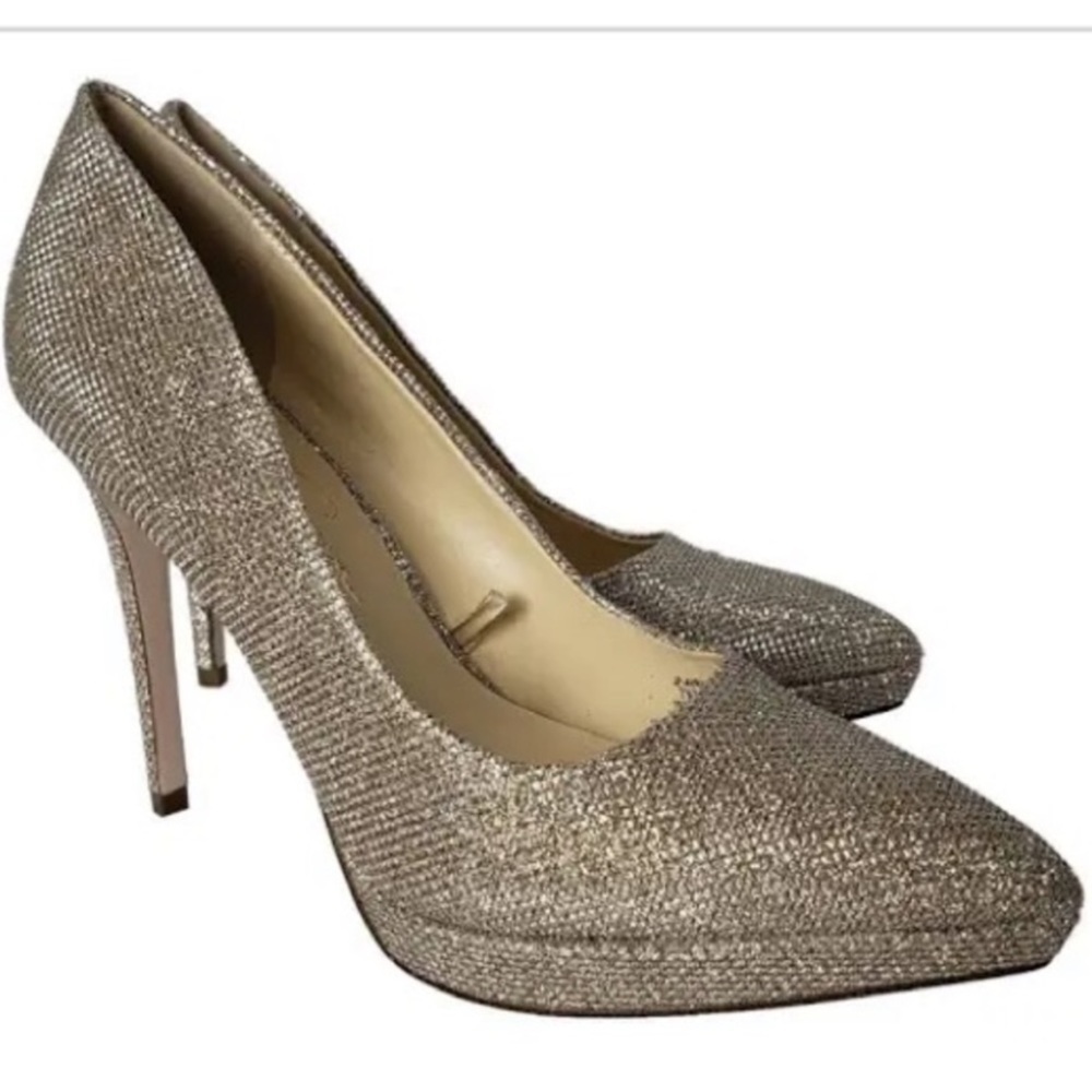 Jessica Simpson avrindy metallic pointed toe pumps 9.5  NWT